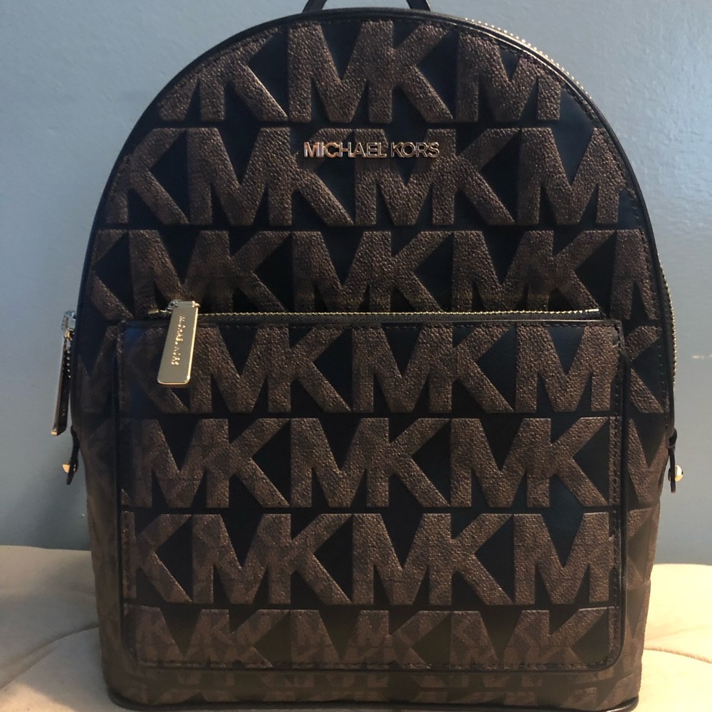 Michael Kors Adina brown and black graphic Backpack *BNWT*